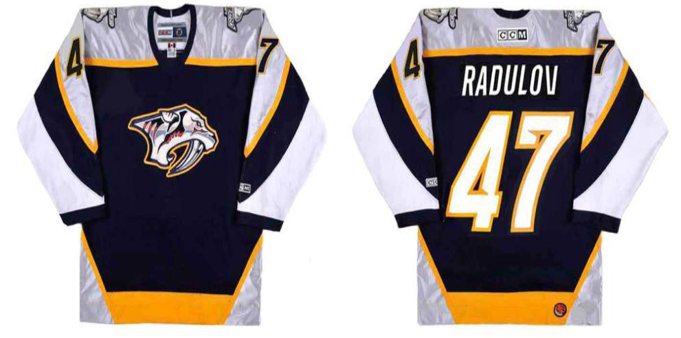 2019 Men Nashville Predators #47 Radulov black CCM NHL jerseys->winnipeg jets->NHL Jersey
